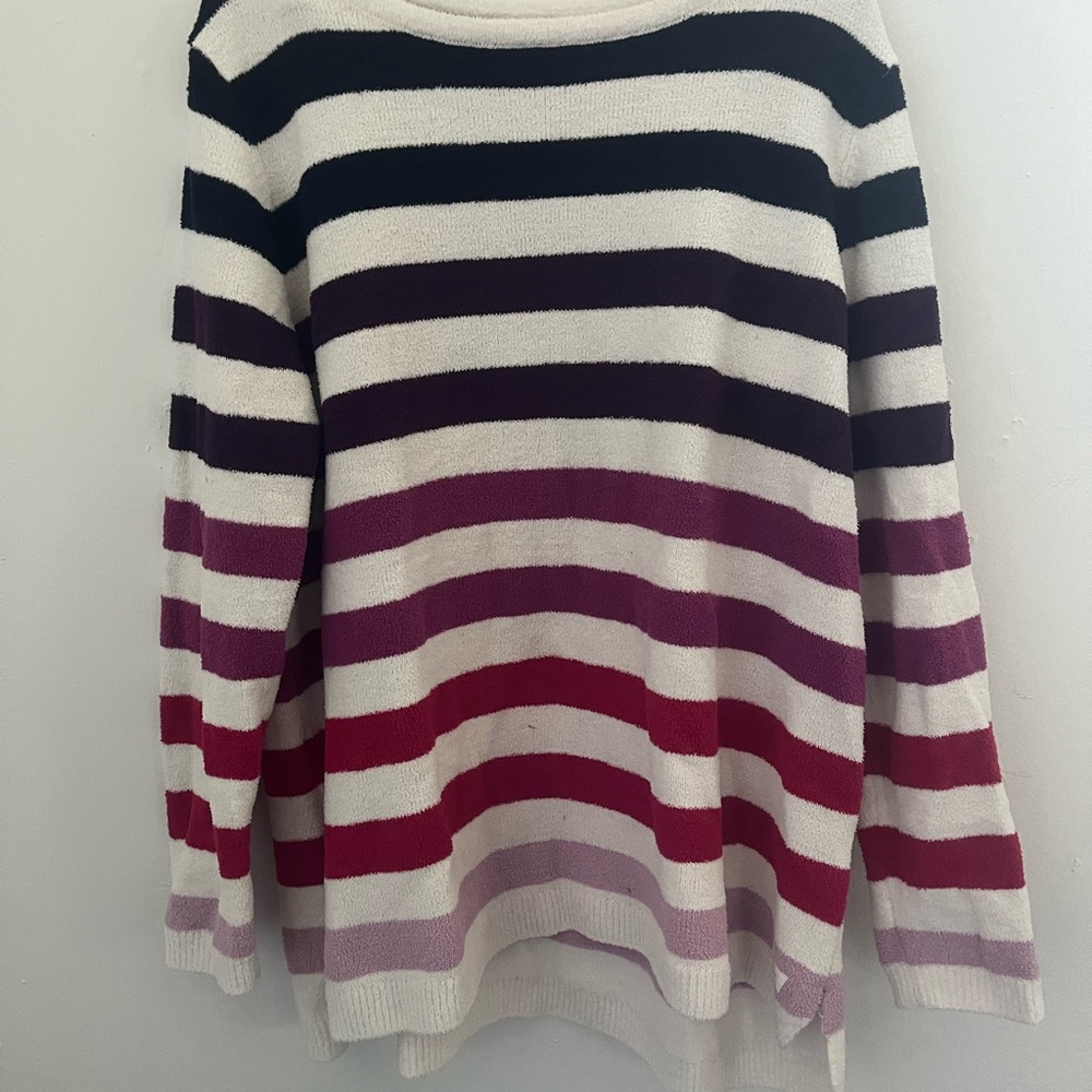 Joules Women's Striped Sweater - Black, Purple, Pink, White